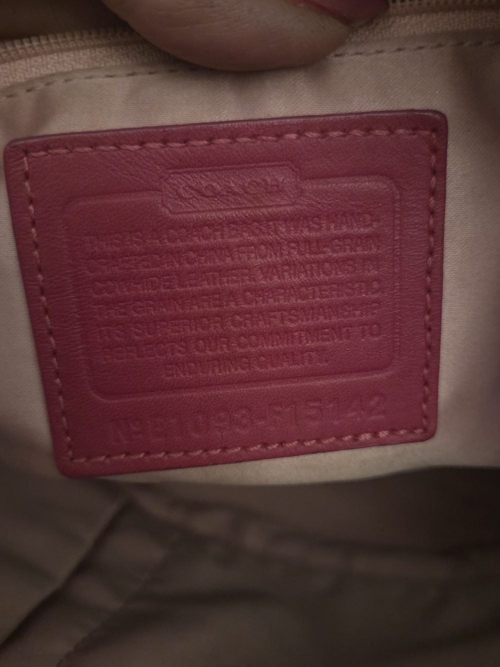 Vintage Y2K Coach Patent Leather Tote | Berry Pink Signature C Logo - Picture 11 of 17